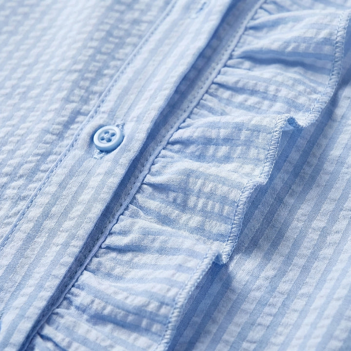 Adela | Blusa Texturizada Volante Frontal Mujer