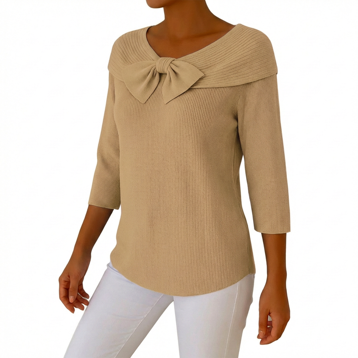 Aitana | Maglia con Fiocco e Manica a 3/4 Donna