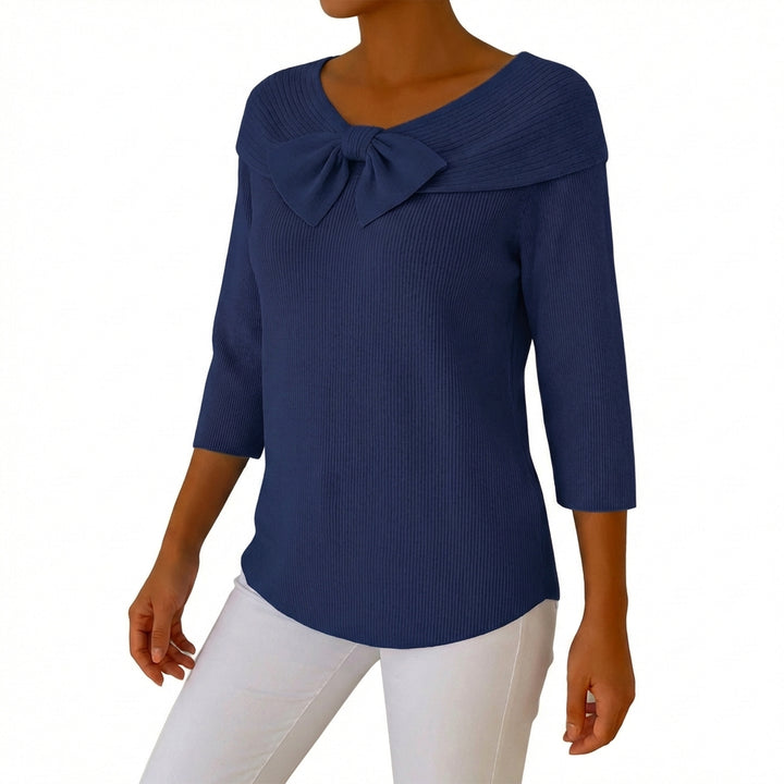 Aitana | Maglia con Fiocco e Manica a 3/4 Donna