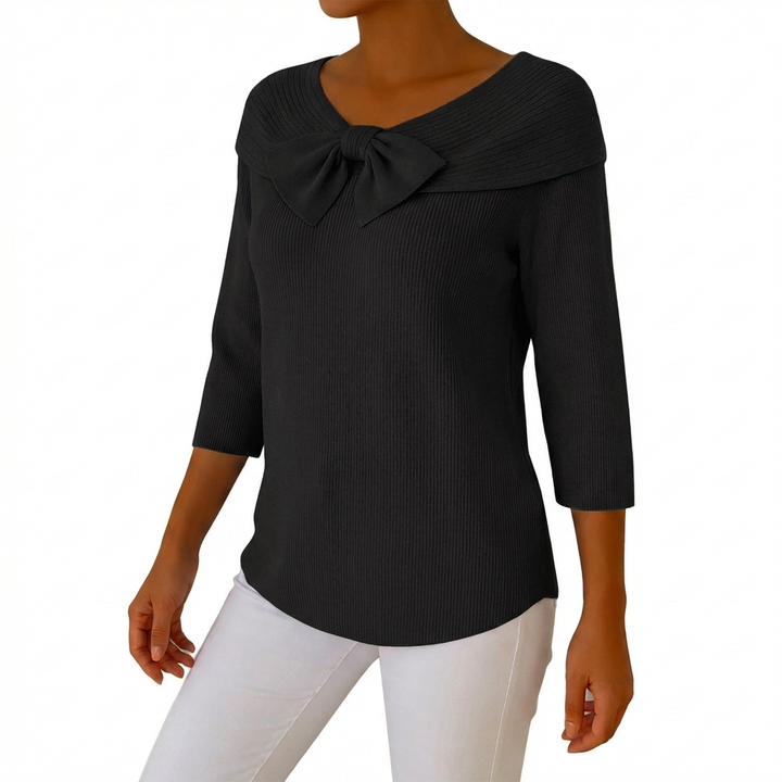 Aitana | Maglia con Fiocco e Manica a 3/4 Donna