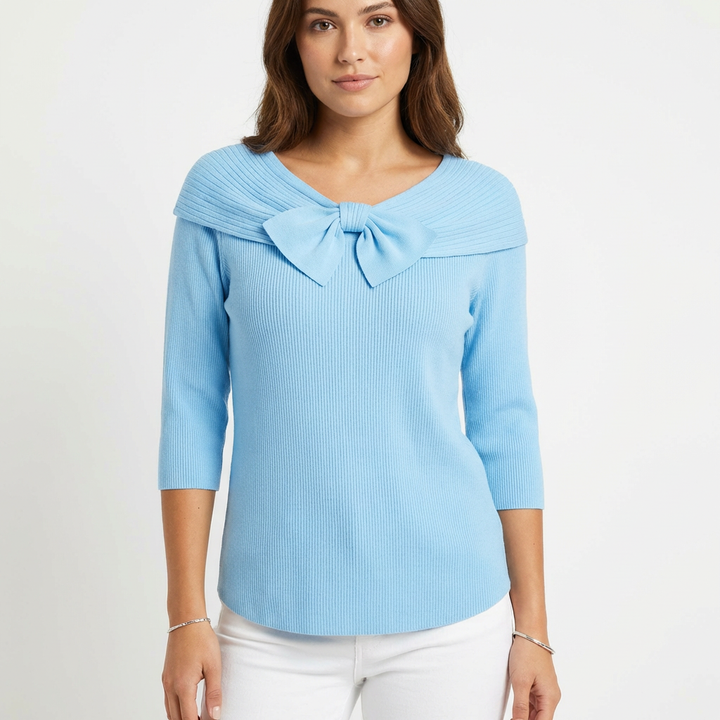 Aitana | Maglia con Fiocco e Manica a 3/4 Donna