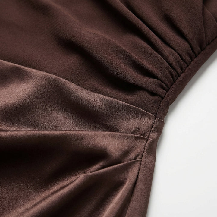 Aitana | Abito Lungo Asimmetrico Raffinato da Donna