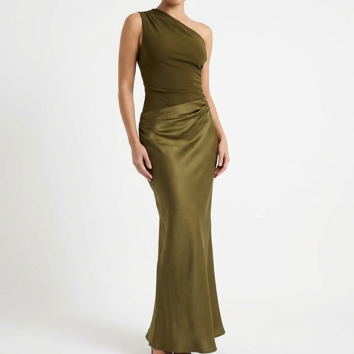 Aitana | Abito Lungo Asimmetrico Raffinato da Donna