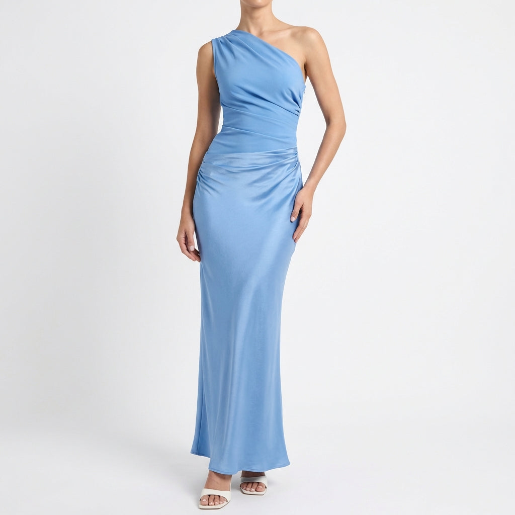 Aitana | Abito Lungo Asimmetrico Raffinato da Donna