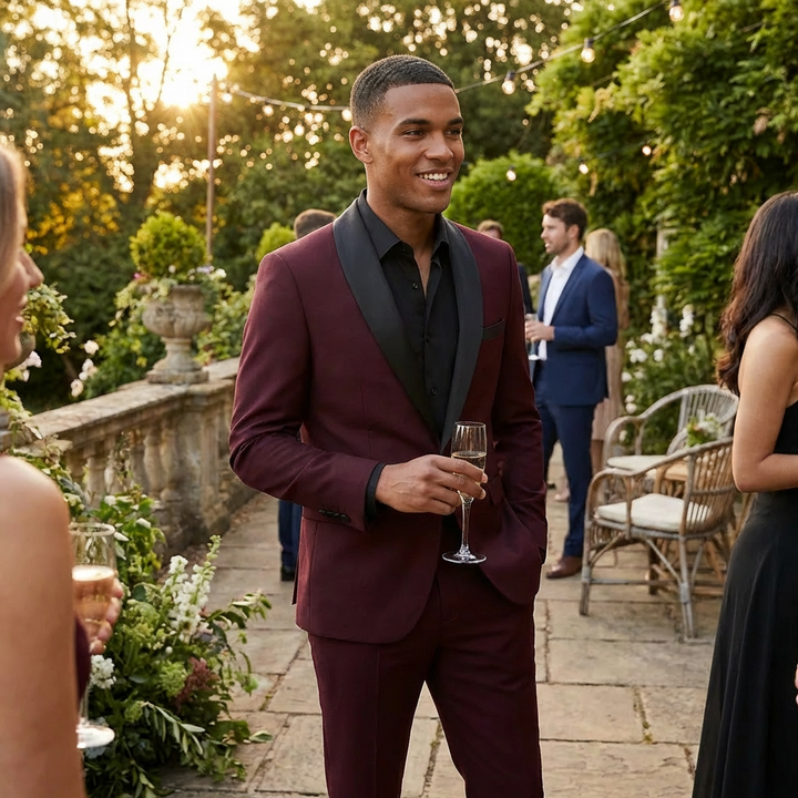 Alejandro | Traje Novio Hombre Con Solapa Clásica Y Corte Slim | Elegante