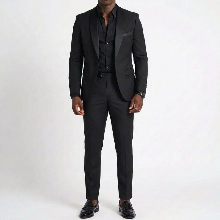 Alejandro | Traje Novio Hombre Con Solapa Clásica Y Corte Slim | Elegante