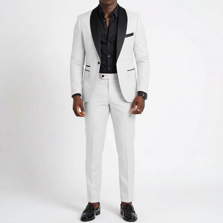 Alejandro | Traje Novio Hombre Con Solapa Clásica Y Corte Slim | Elegante