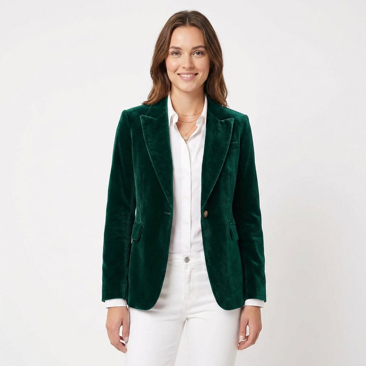 Alma | Blazer Entallada Un Botón Mujer Chic