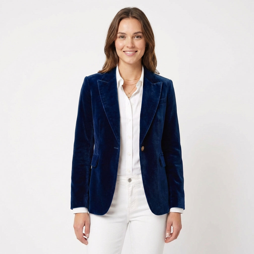 Alma | Blazer Entallada Un Botón Mujer Chic