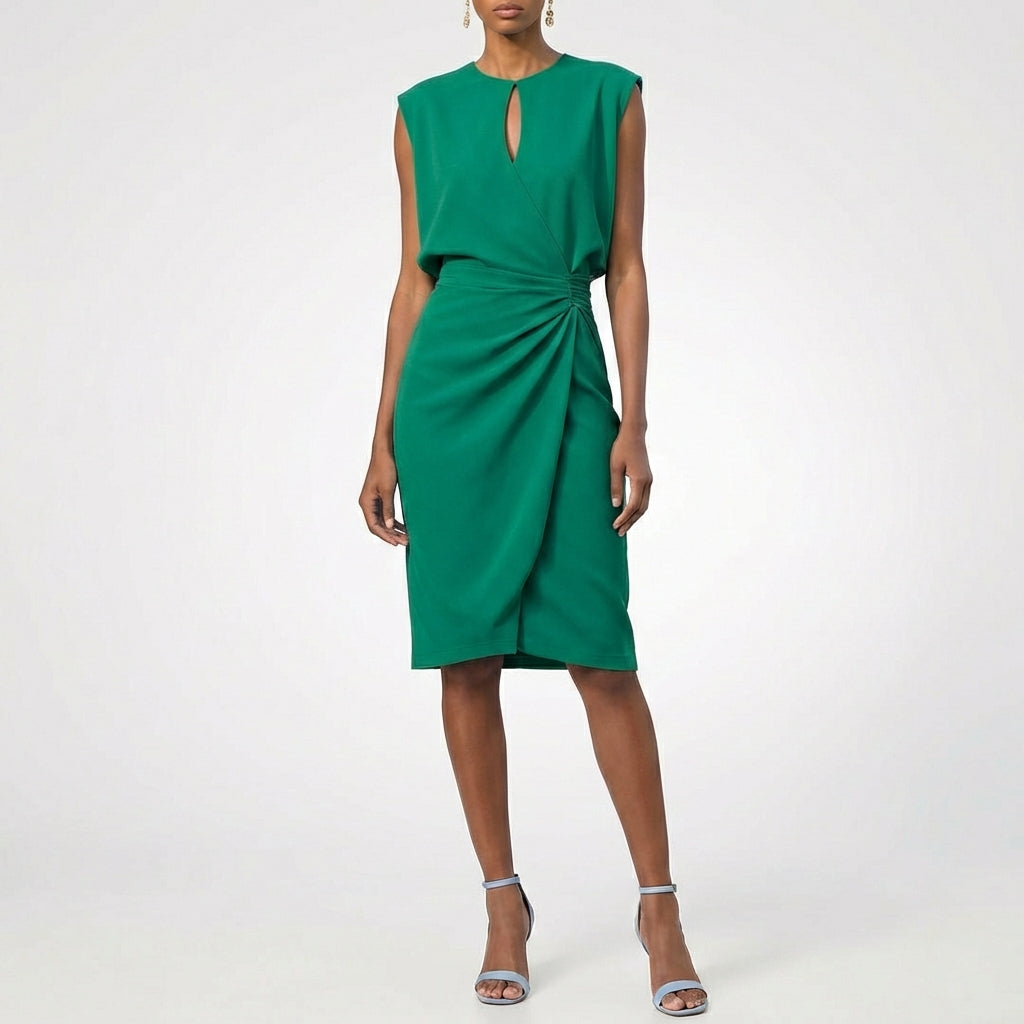 Alma | Abito Midi Donna Drappeggiato Raffinato