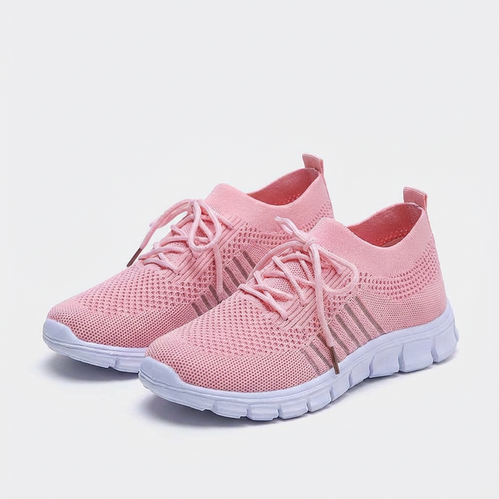 Alyssa | Scarpe da Ginnastica in Maglia con Lacci da Donna