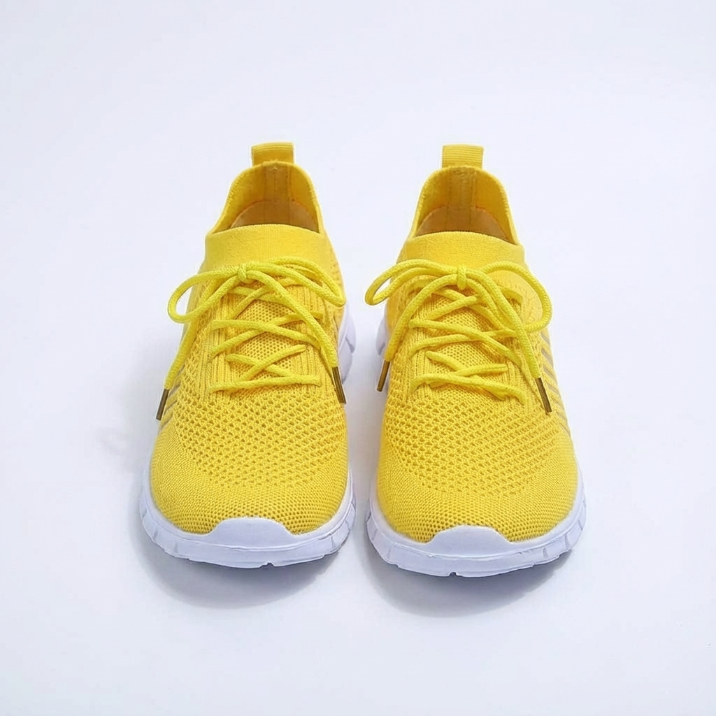 Alyssa | Scarpe da Ginnastica in Maglia con Lacci da Donna