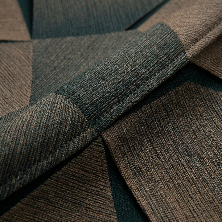 Ámbar | Jersey Estampado Geométrico 3D Mujer