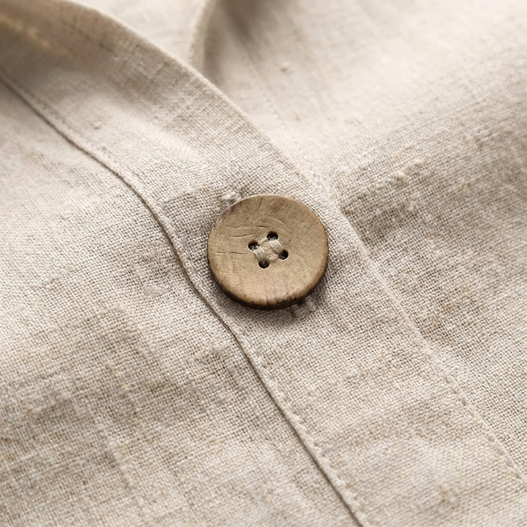 Amparo | Blusa ampia con collo alla coreana donna