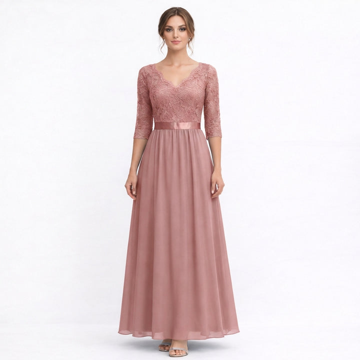 Amparo | Abito Maxi Ricamato Elegante da Donna