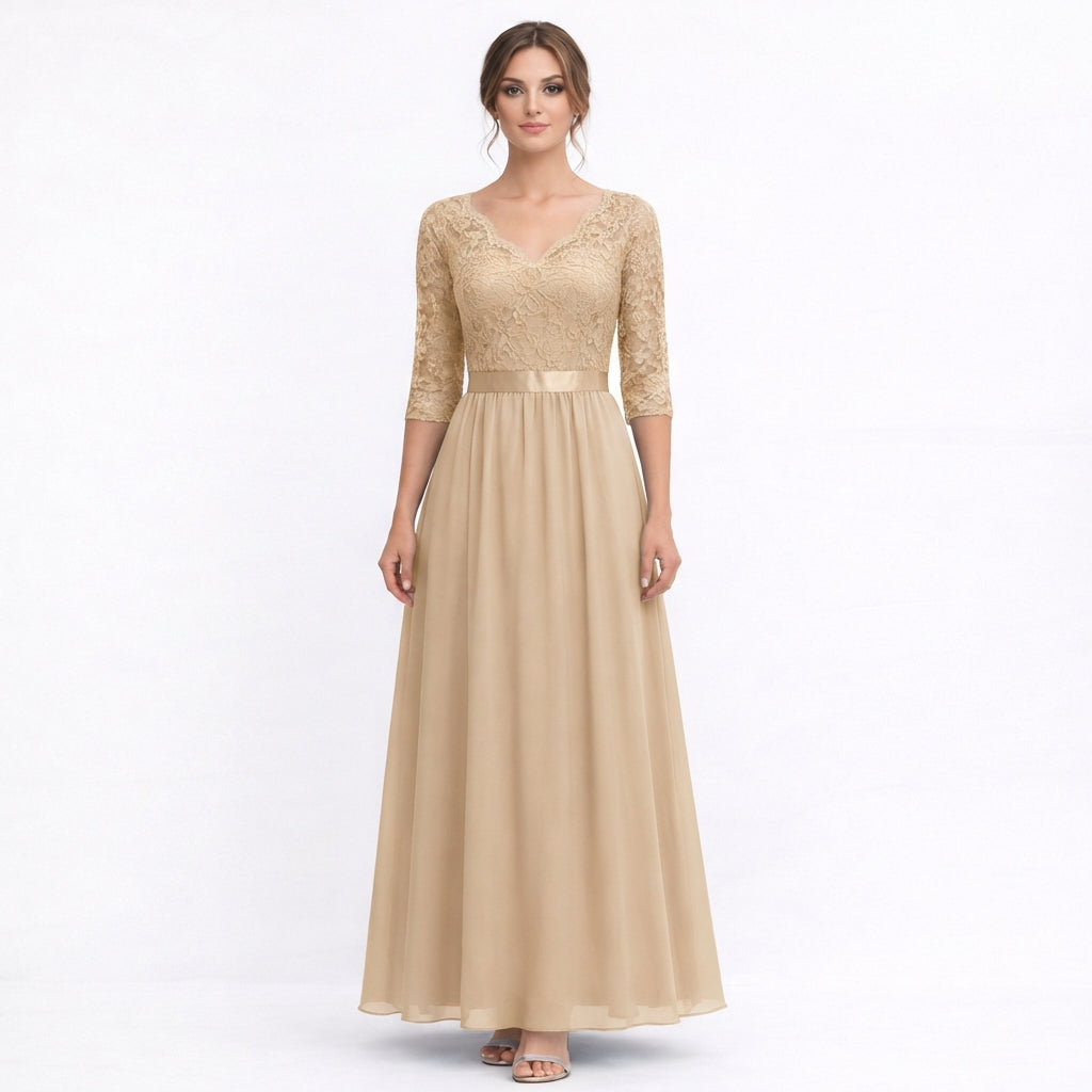 Amparo | Abito Maxi Ricamato Elegante da Donna