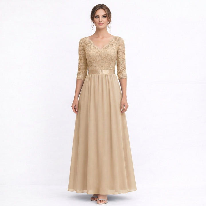 Amparo | Abito Maxi Ricamato Elegante da Donna