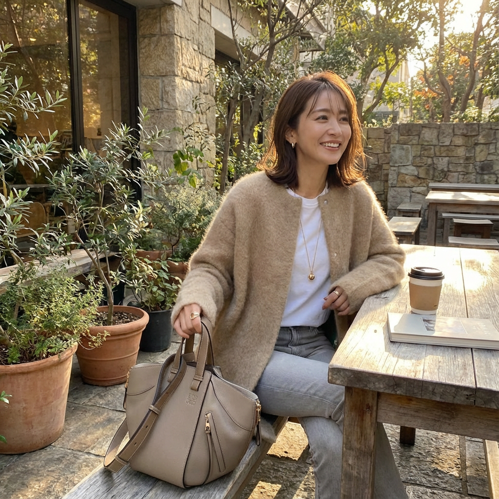 Angela | Cárdigan de Mujer sin Cuello con Botones