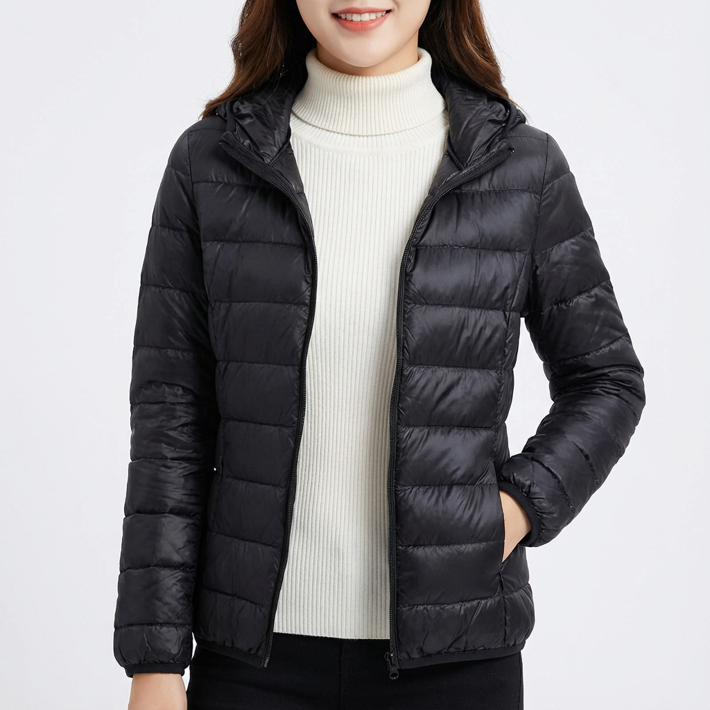 Angie | Chaqueta Acolchada Ligera con Capucha para Mujer