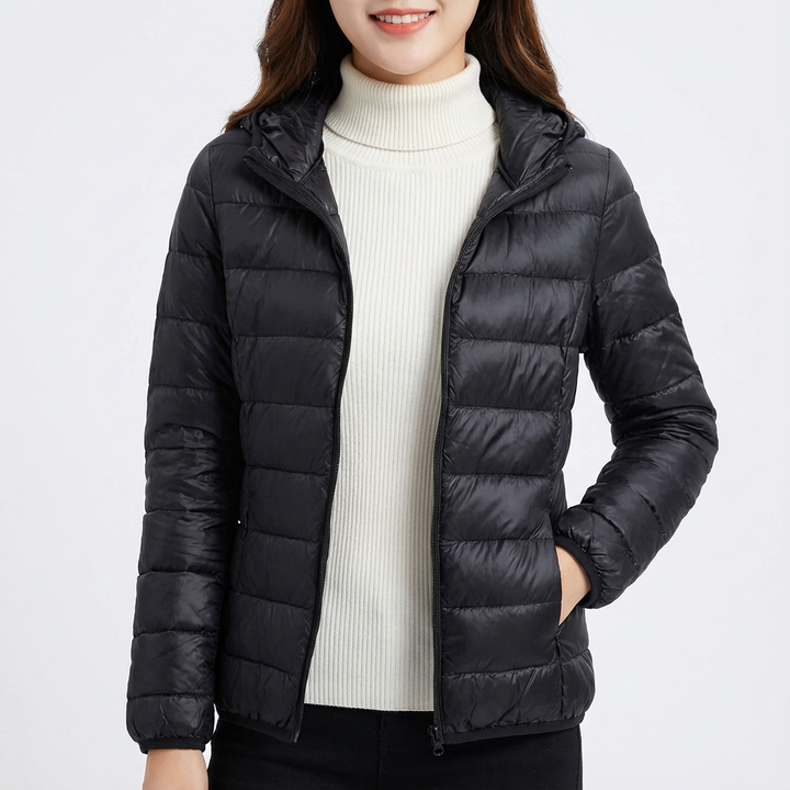 Angie | Chaqueta Acolchada Ligera con Capucha para Mujer