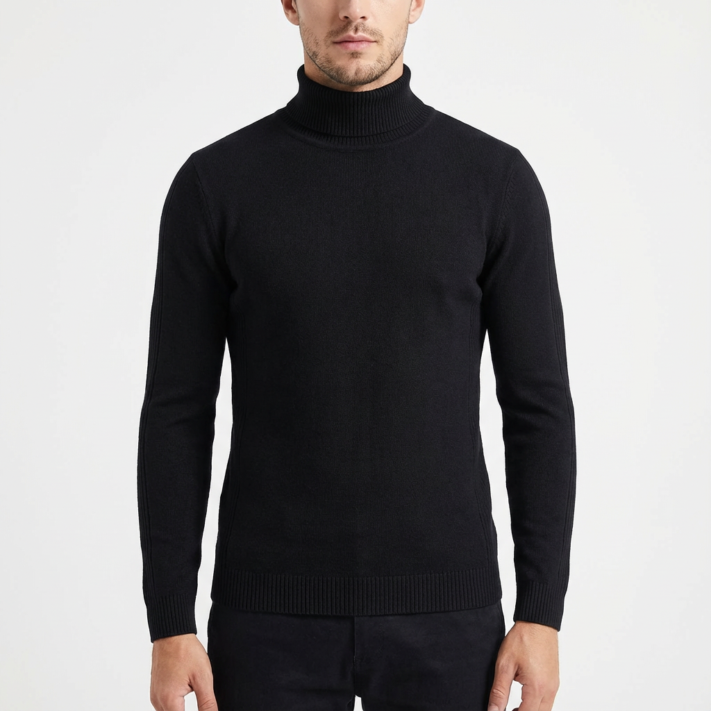 Archie | Maglione a Collo Alto Slim da Uomo