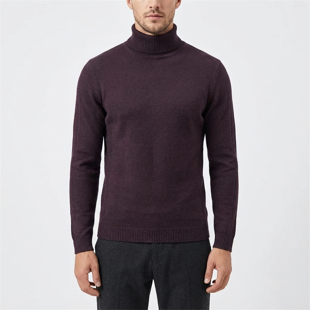 Archie | Maglione a Collo Alto Slim da Uomo