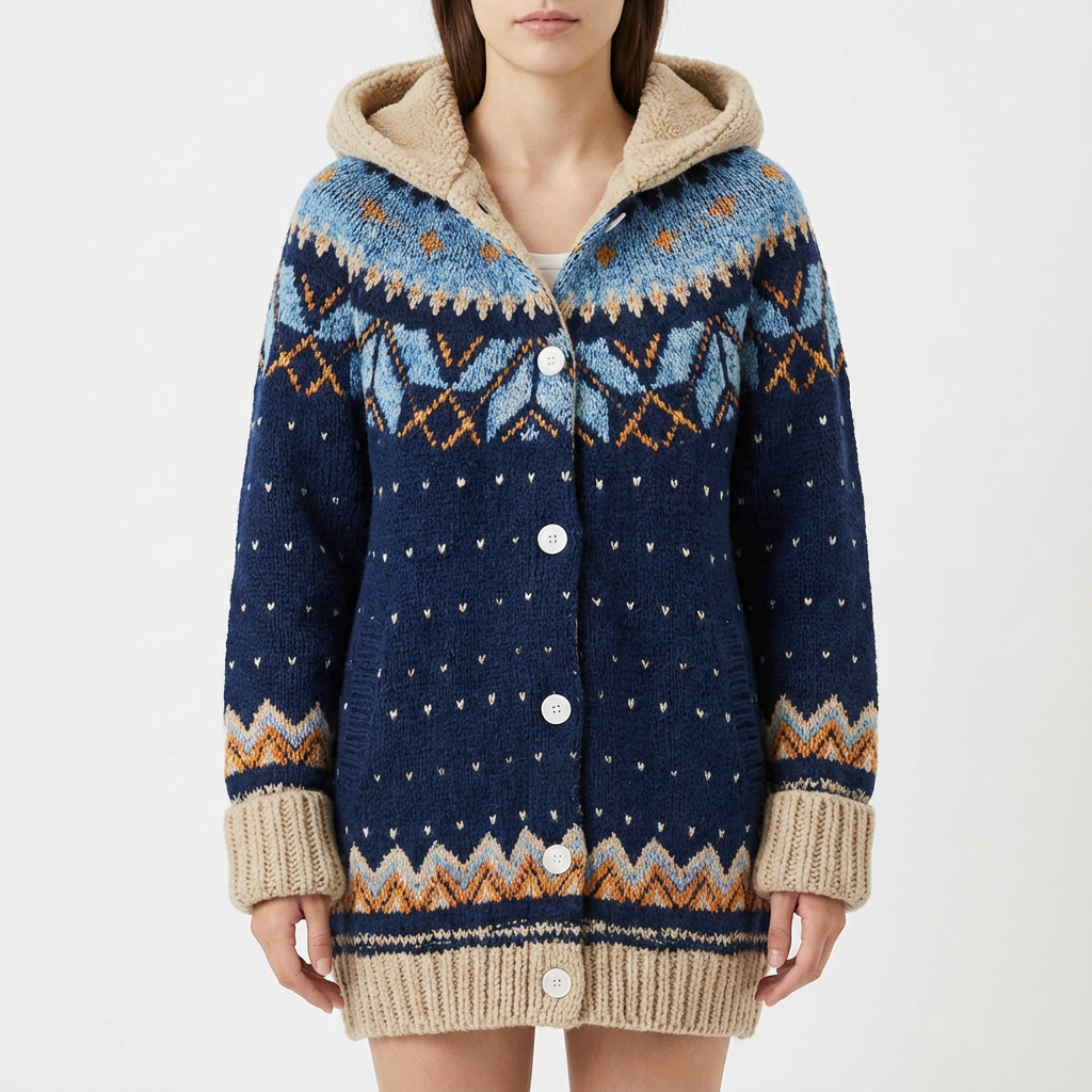 Autumn | Cárdigan con Capucha y Botones para Mujer