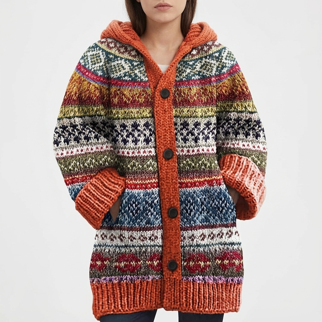 Autumn | Cárdigan con Capucha y Botones para Mujer