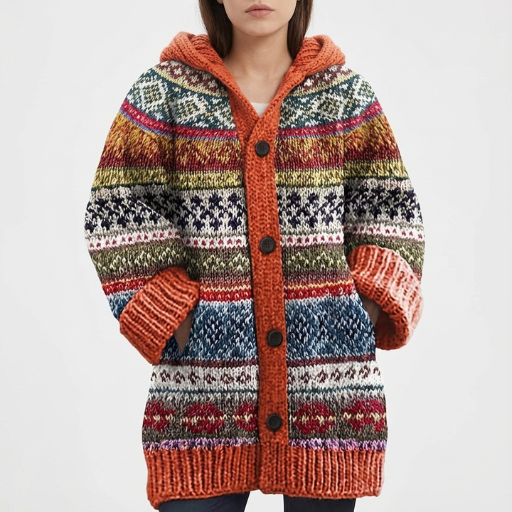 Autumn | Cárdigan con Capucha y Botones para Mujer