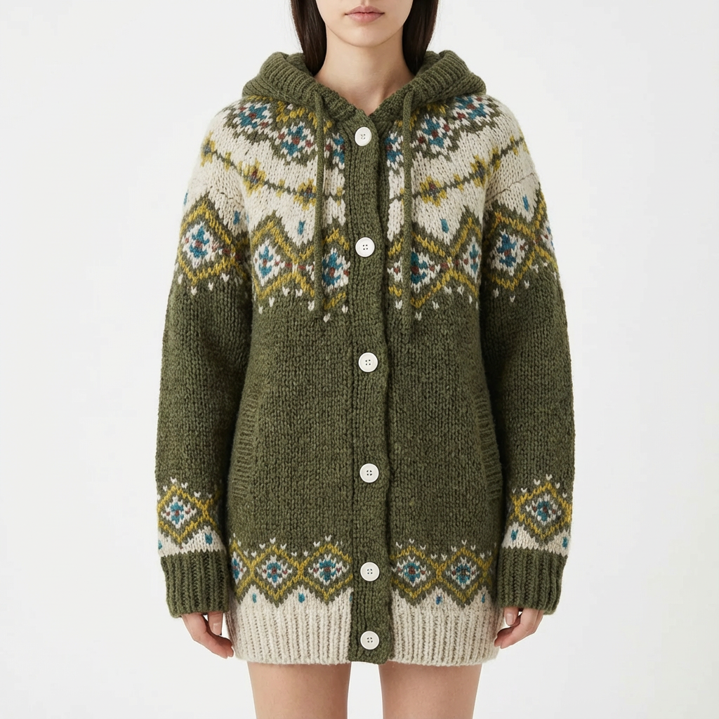 Autumn | Cárdigan con Capucha y Botones para Mujer