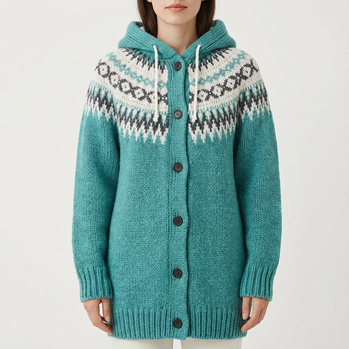 Autumn | Cárdigan con Capucha y Botones para Mujer