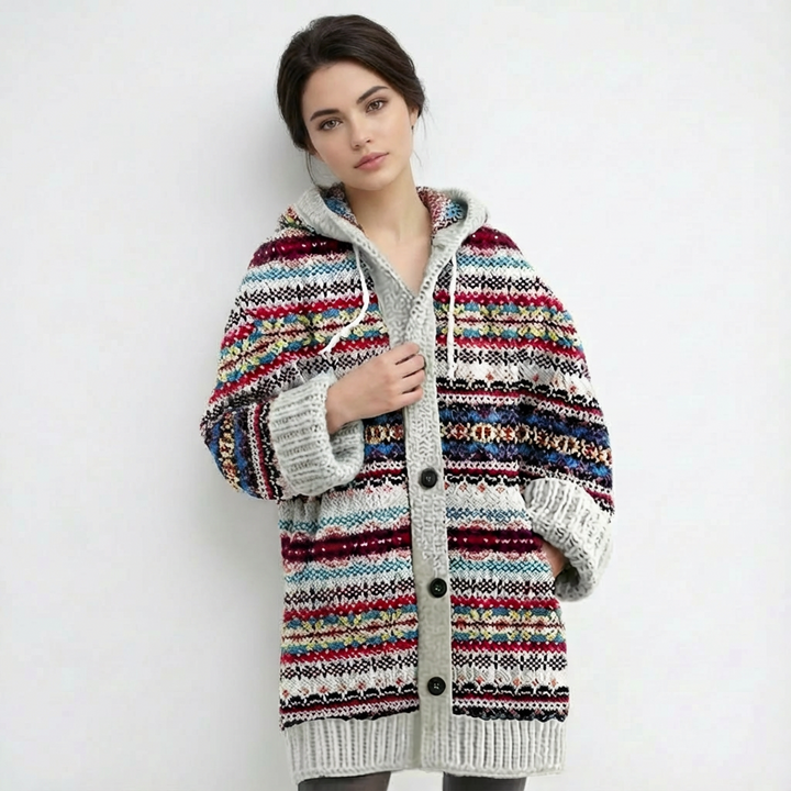 Autumn | Cárdigan con Capucha y Botones para Mujer