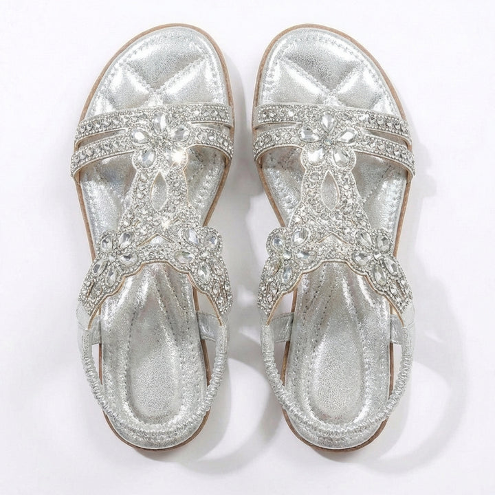 Azucena | Sandali Piani Donna con Pietruzze Elastiche