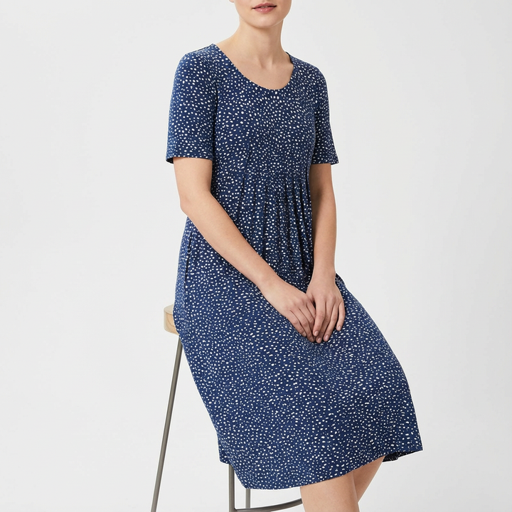 Barbara | Vestito midi svasato con stampa floreale da donna