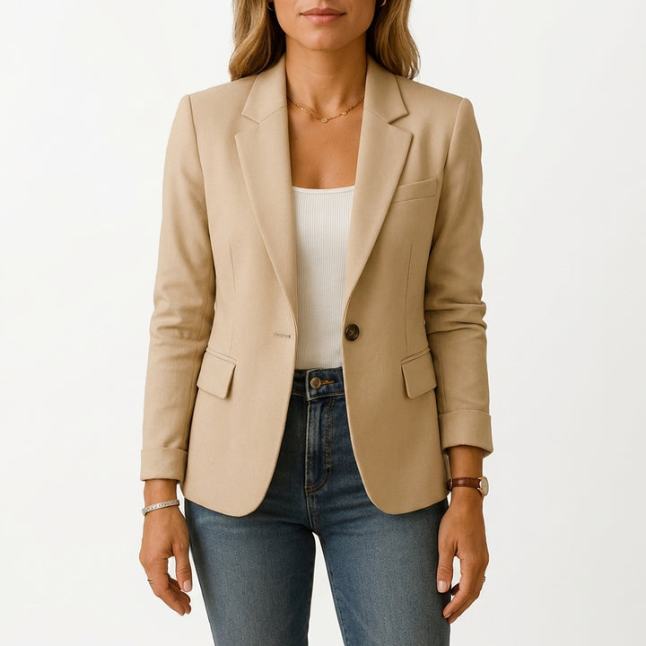 Beatriz | Blazer Entallada Un Botón Clásica Mujer