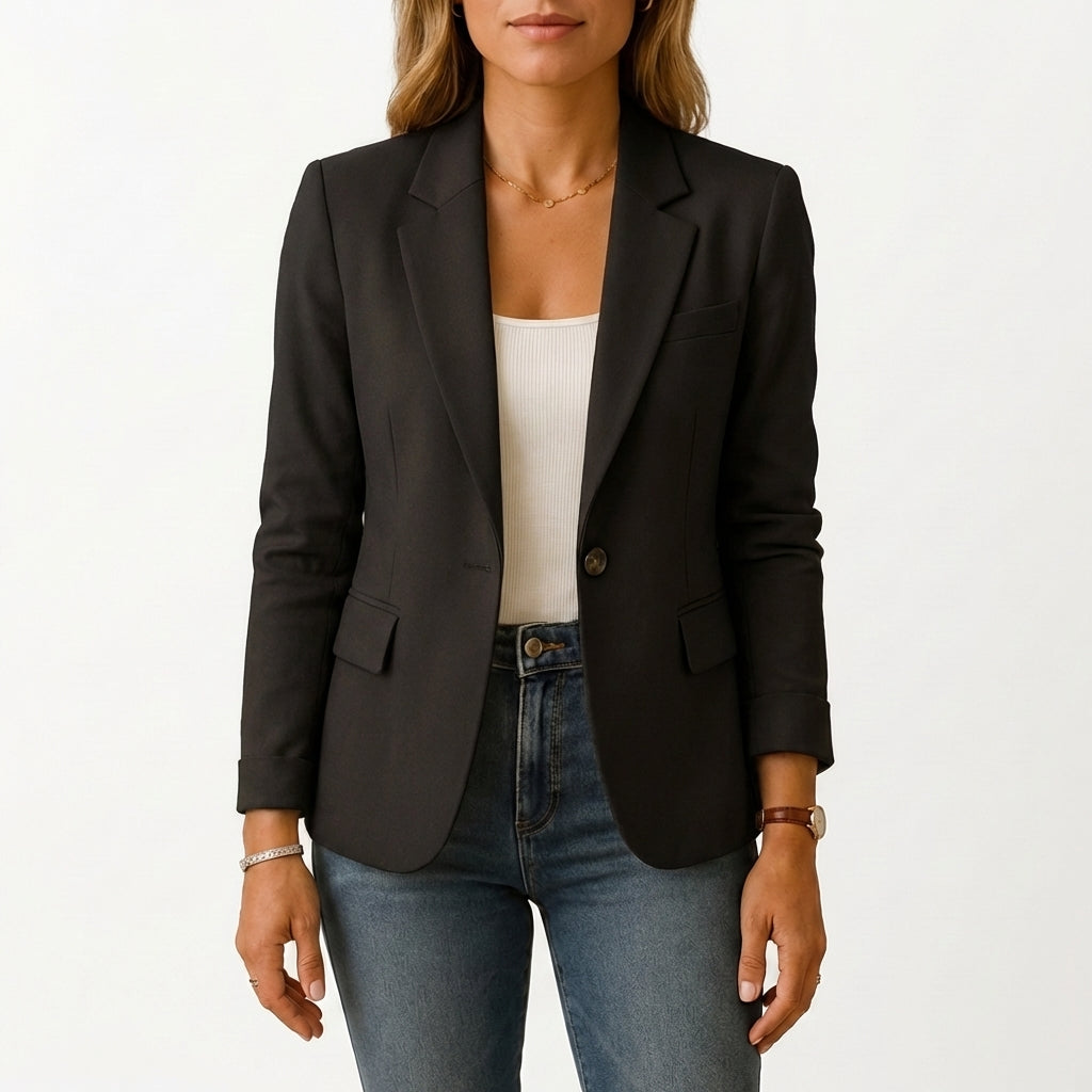 Beatriz | Blazer Entallada Un Botón Clásica Mujer