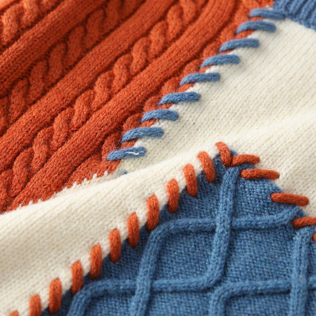 Blake | Maglione Girocollo con Blocchi di Colore da Uomo