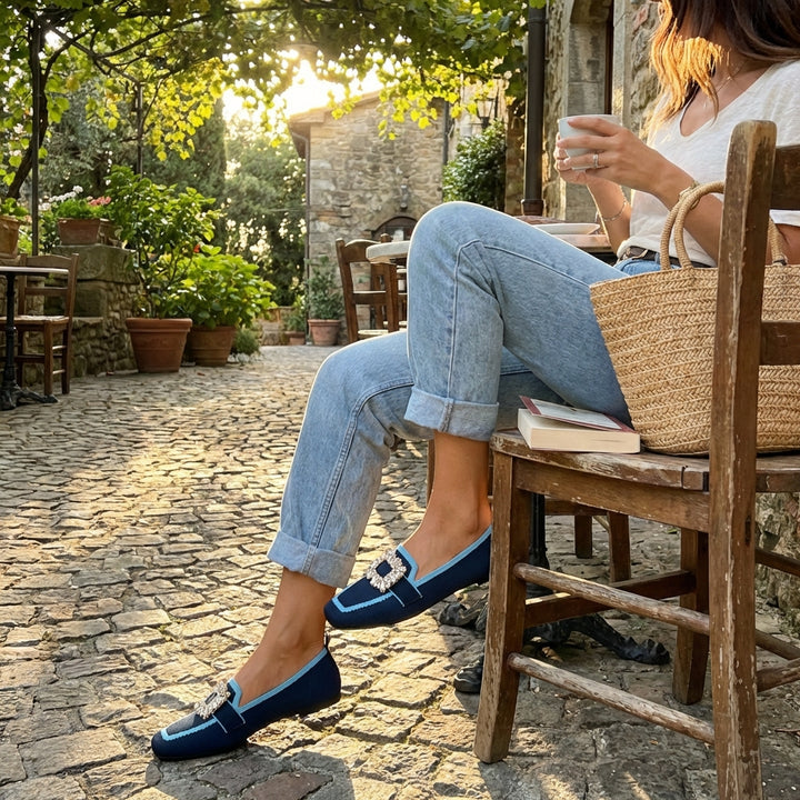 Blanca | Ballerine con Fibbia Gioiello Donna Chic