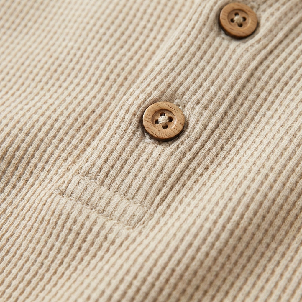 Braulio | Maglietta da uomo Henley a manica lunga casual