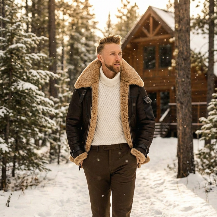 Brian | Giacca da Aviazione in Montone per Uomo