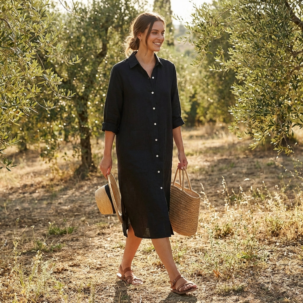 Candela | Abito camicia midi casual da donna