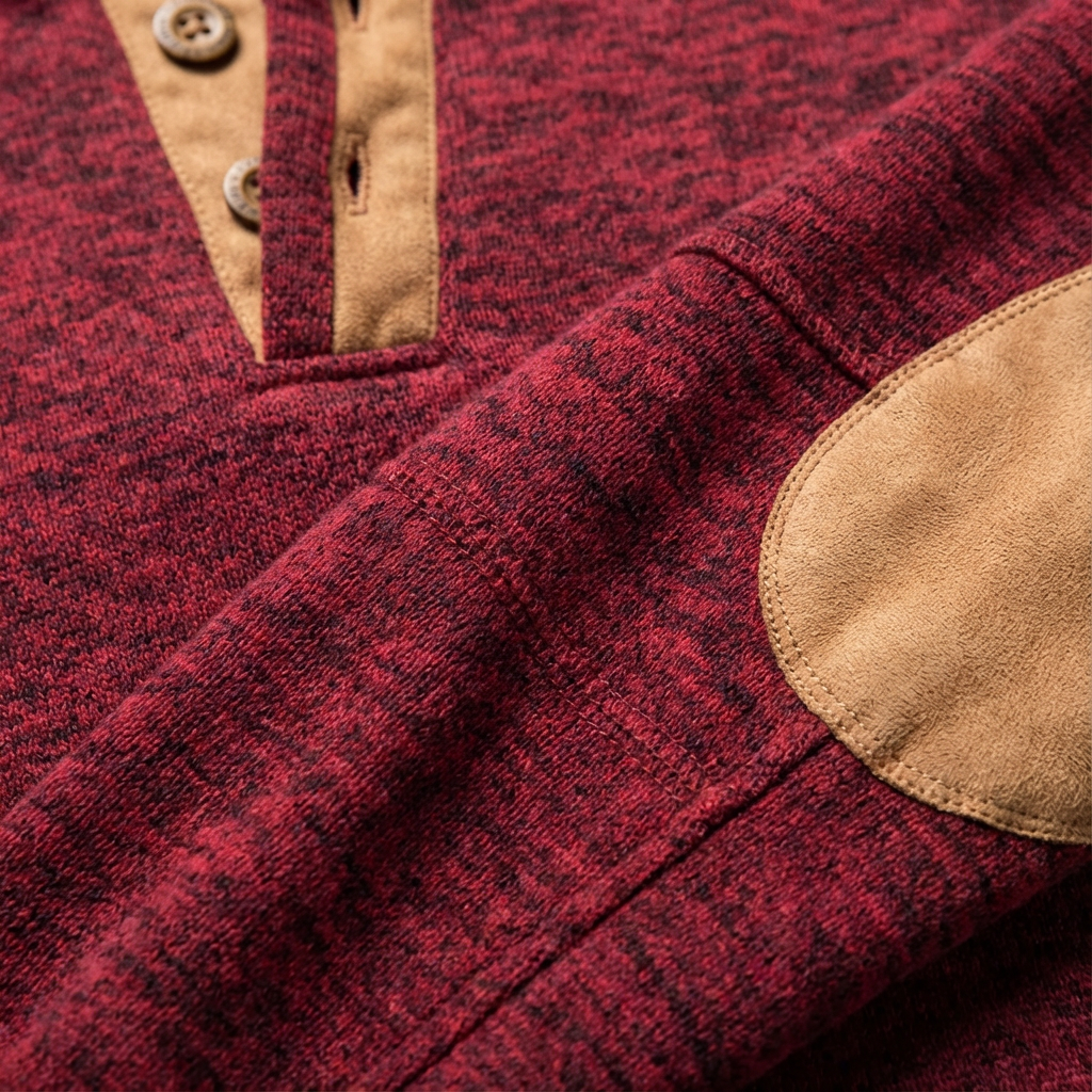 Carlton | Suéter de Hombre con Cuello Abotonado con Cuarto Botón