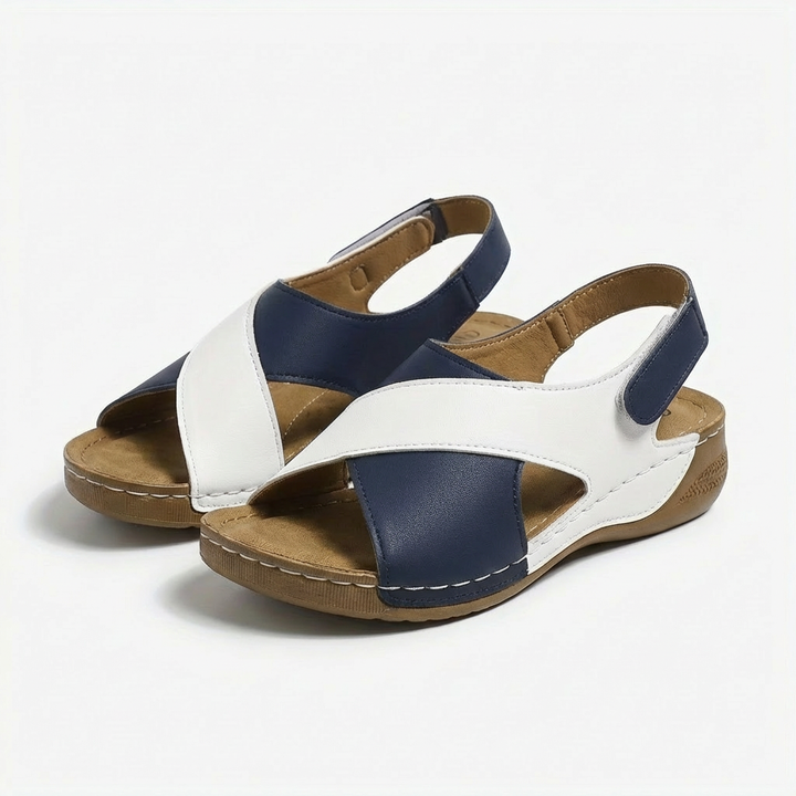 Carmen | Sandalias Mujer Con Tiras Cruzadas Y Suela Plana | Casual