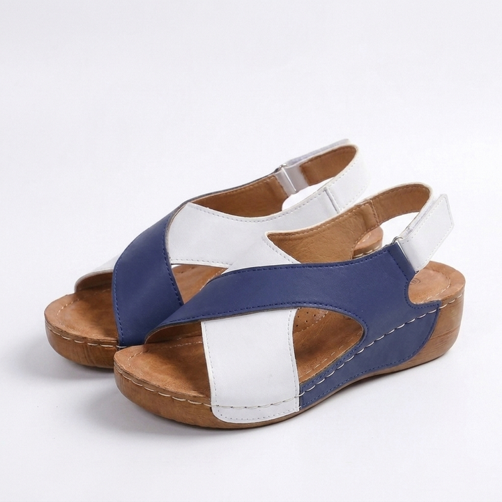 Carmen | Sandalias Mujer Con Tiras Cruzadas Y Suela Plana | Casual
