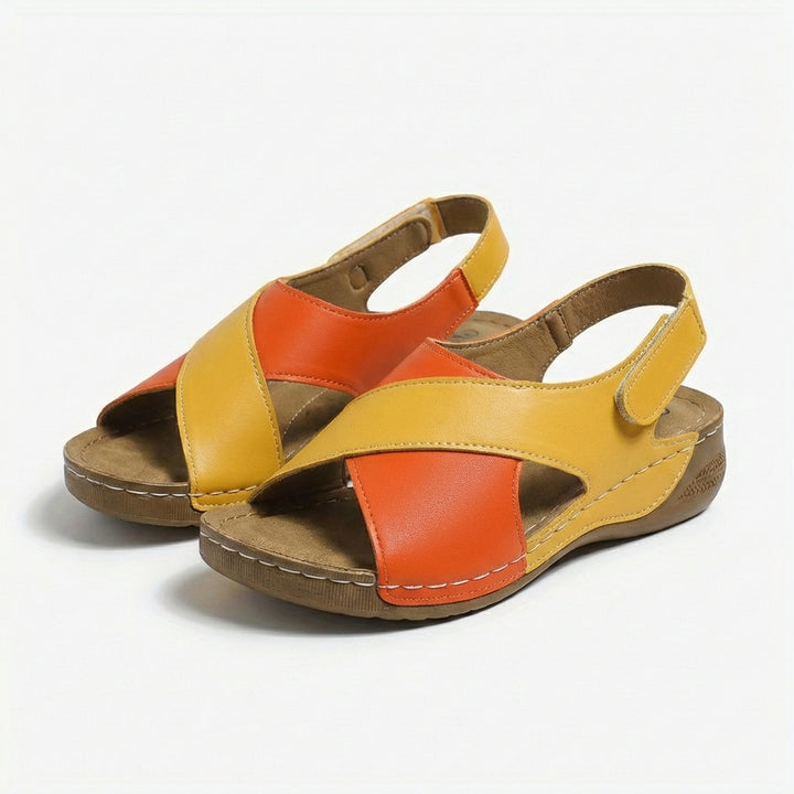 Carmen | Sandalias Mujer Con Tiras Cruzadas Y Suela Plana | Casual