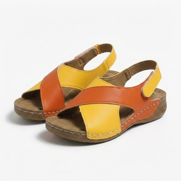 Carmen | Sandalias Mujer Con Tiras Cruzadas Y Suela Plana | Casual