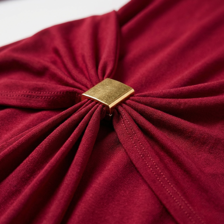 Carmen | Abito da Festa Donna con Spalle Scoperte e Dettaglio Annodato | Elegante