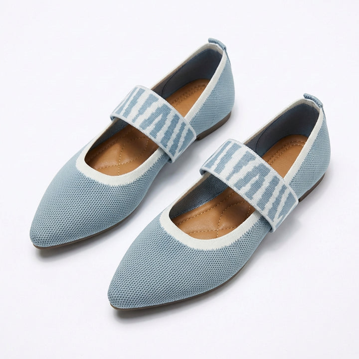 Catalina | Donna Ballerine Punta Cinturino Quadri