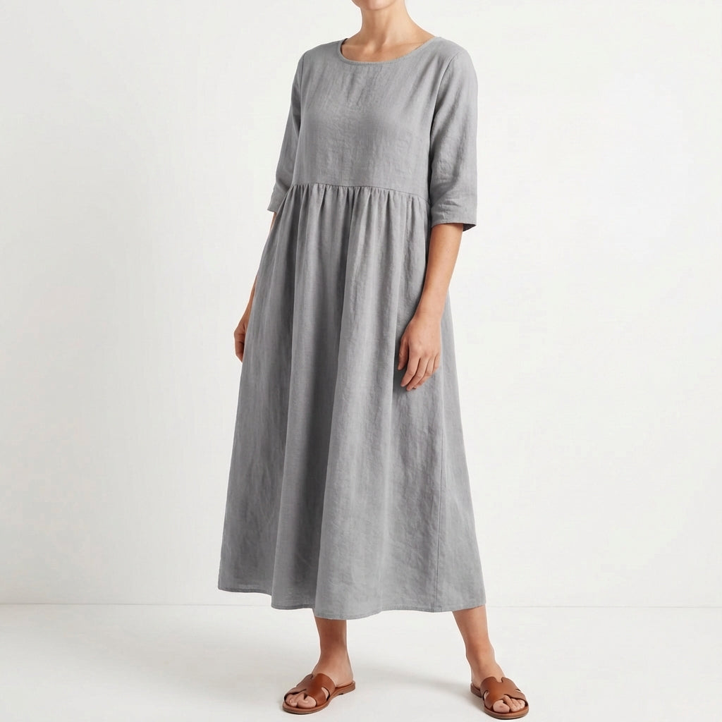 Cielo | Vestito Midi Largo a Manica Media Donna