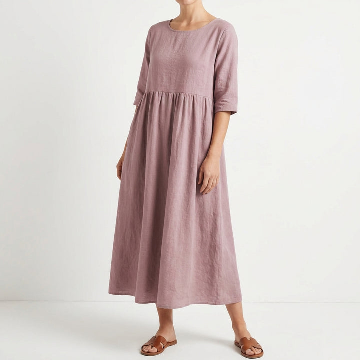 Cielo | Vestito Midi Largo a Manica Media Donna